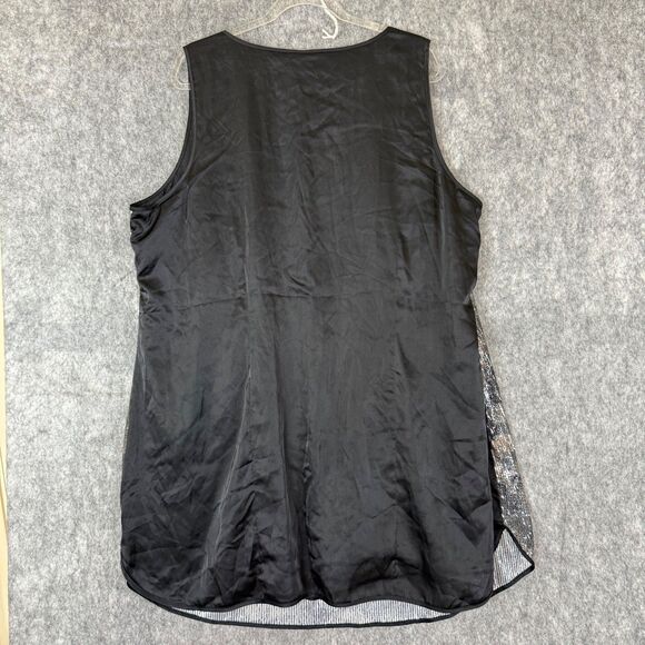Lane Bryant Sequin Graphic Floral Abstract Print Party Mini Dress Size 26 NWT - Picture 6 of 12
